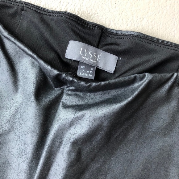 Lysse Faux Matte Leather Leggings Small - Picture 2 of 5